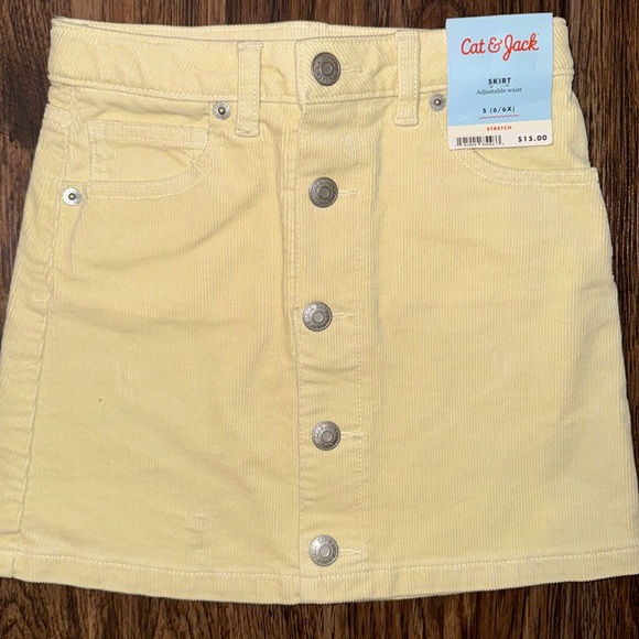 Cat & Jack Corduroy/Denim Skirt Bundle Girls Size 6/6X - Picture 3 of 8